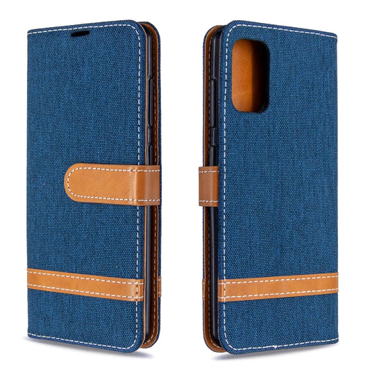 Color Matching Denim Texture Horizontal Flip Leather Case with Holder & Card Slots & Wallet & Lanyard, For Nokia 2.3, For Galaxy A41, For Galaxy A70e