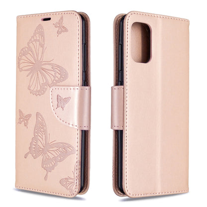Two Butterflies Embossing Pattern Horizontal Flip Leather Case with Holder & Card Slot & Wallet & Lanyard, For Nokia 2.3, For Galaxy A41, For Galaxy A70e