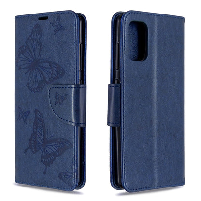 Two Butterflies Embossing Pattern Horizontal Flip Leather Case with Holder & Card Slot & Wallet & Lanyard, For Nokia 2.3, For Galaxy A41, For Galaxy A70e