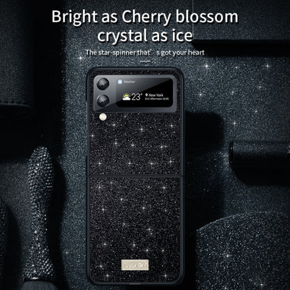 SULADA Shockproof TPU + Handmade Leather Phone Case, For Samsung Galaxy Z Flip4, For Samsung Galaxy Z Flip5