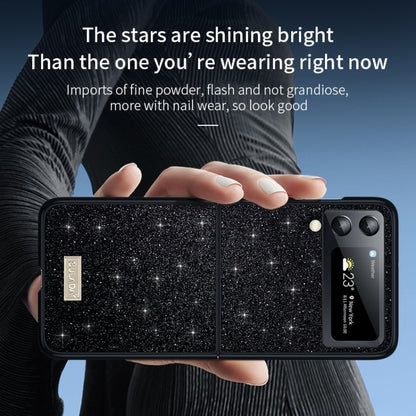 SULADA Shockproof TPU + Handmade Leather Phone Case, For Samsung Galaxy Z Flip4, For Samsung Galaxy Z Flip5