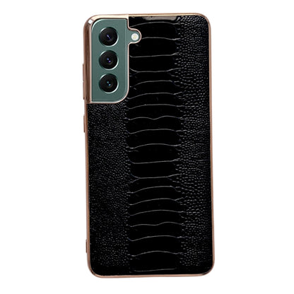 Genuine Leather Weilai Series Nano Electroplating Phone Case, For Samsung Galaxy S21 5G, For Samsung Galaxy S21 FE 5G, For Samsung Galaxy S21+ 5G, For Samsung Galaxy S22 5G, For Samsung Galaxy S22+ 5G