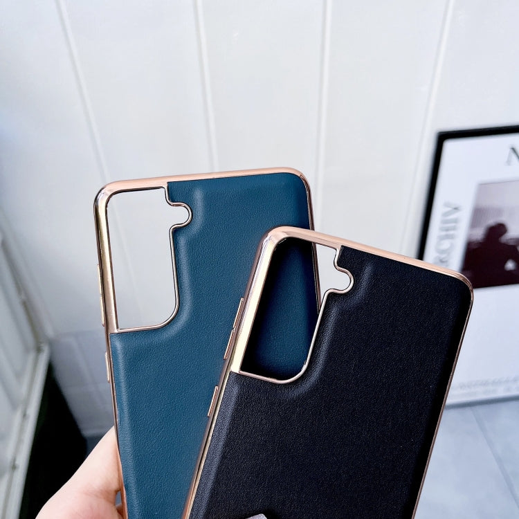 Genuine Leather Xiaoya Series Nano Electroplating Phone Case, For Samsung Galaxy S21 5G, For Samsung Galaxy S21 FE 5G, For Samsung Galaxy S21+ 5G, For Samsung Galaxy S22 5G, For Samsung Galaxy S22+ 5G