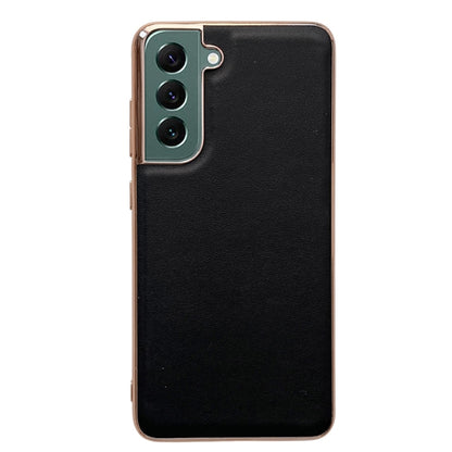 Genuine Leather Xiaoya Series Nano Electroplating Phone Case, For Samsung Galaxy S21 5G, For Samsung Galaxy S21 FE 5G, For Samsung Galaxy S21+ 5G, For Samsung Galaxy S22 5G, For Samsung Galaxy S22+ 5G