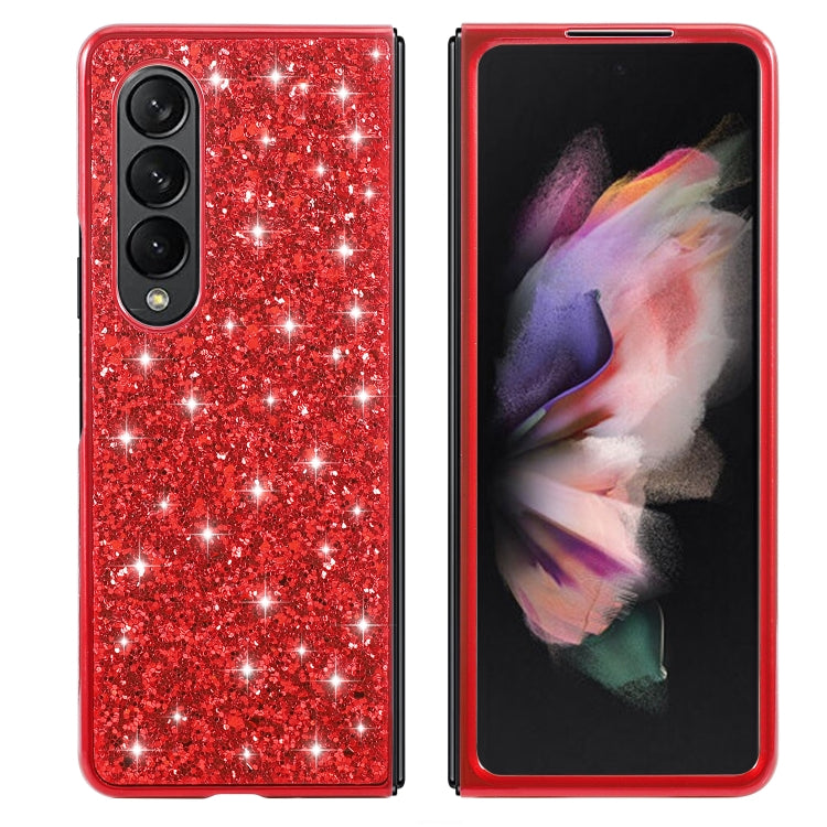 Glitter Powder Shockproof TPU Protective Case, For Samsung Galaxy Z Fold4