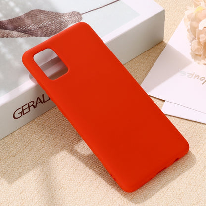 Solid Color Liquid Silicone Anti-fall Full Coverage Mobile Phone Protective Case, For Galaxy A21, For Galaxy A41, For Galaxy A91