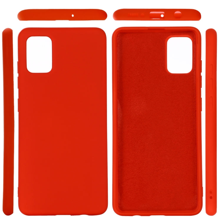 Solid Color Liquid Silicone Anti-fall Full Coverage Mobile Phone Protective Case, For Galaxy A21, For Galaxy A41, For Galaxy A91