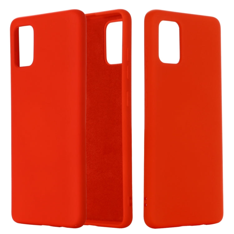 Solid Color Liquid Silicone Anti-fall Full Coverage Mobile Phone Protective Case, For Galaxy A21, For Galaxy A41, For Galaxy A91
