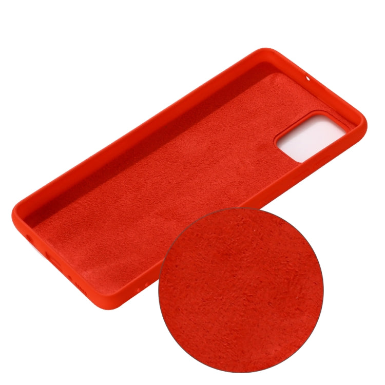 Solid Color Liquid Silicone Anti-fall Full Coverage Mobile Phone Protective Case, For Galaxy A21, For Galaxy A41, For Galaxy A91