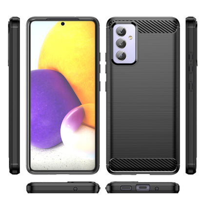 Brushed Texture Carbon Fiber TPU Phone Case, For Samsung Galaxy Quantum 2, For Samsung Galaxy A82, For Samsung Galaxy A22, For Samsung Galaxy F22, For Samsung Galaxy M22 / M32, For Samsung Galaxy A13 4G, For Samsung Galaxy S22+                         ...