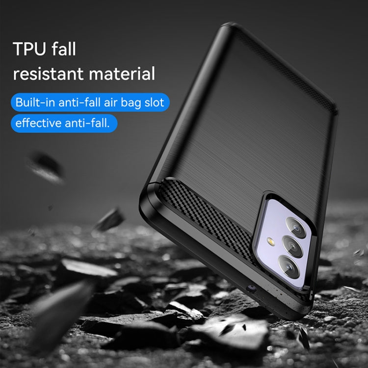Brushed Texture Carbon Fiber TPU Phone Case, For Samsung Galaxy Quantum 2, For Samsung Galaxy A82, For Samsung Galaxy A22, For Samsung Galaxy F22, For Samsung Galaxy M22 / M32, For Samsung Galaxy A13 4G, For Samsung Galaxy S22+                         ...
