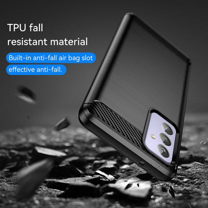 Brushed Texture Carbon Fiber TPU Phone Case, For Samsung Galaxy Quantum 2, For Samsung Galaxy A82, For Samsung Galaxy A22, For Samsung Galaxy F22, For Samsung Galaxy M22 / M32, For Samsung Galaxy A13 4G, For Samsung Galaxy S22+                         ...