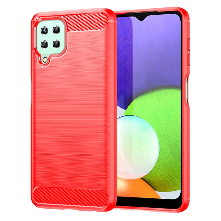 Brushed Texture Carbon Fiber TPU Phone Case, For Samsung Galaxy Quantum 2, For Samsung Galaxy A82, For Samsung Galaxy A22, For Samsung Galaxy F22, For Samsung Galaxy M22 / M32, For Samsung Galaxy A13 4G, For Samsung Galaxy S22+                         ...