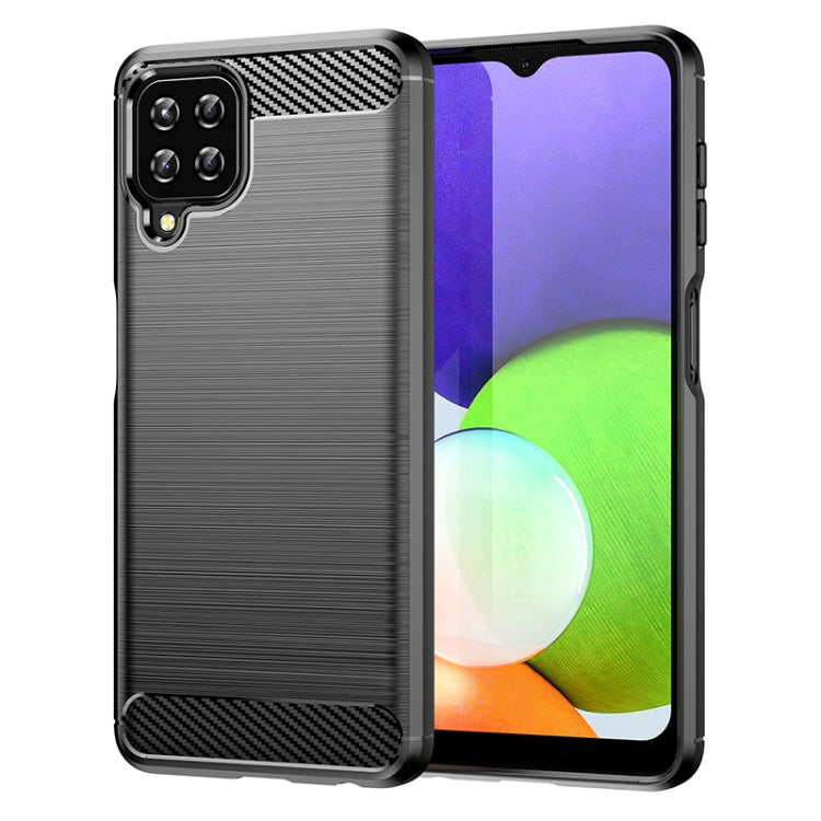 Brushed Texture Carbon Fiber TPU Phone Case, For Samsung Galaxy Quantum 2, For Samsung Galaxy A82, For Samsung Galaxy A22, For Samsung Galaxy F22, For Samsung Galaxy M22 / M32, For Samsung Galaxy A13 4G, For Samsung Galaxy S22+                         ...