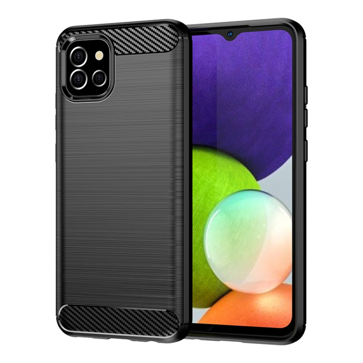 Brushed Texture Carbon Fiber TPU Phone Case, For Samsung Galaxy Quantum 2, For Samsung Galaxy A82, For Samsung Galaxy A22, For Samsung Galaxy F22, For Samsung Galaxy M22 / M32, For Samsung Galaxy A13 4G, For Samsung Galaxy S22+                         ...