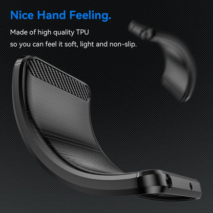Brushed Texture Carbon Fiber TPU Phone Case, For Samsung Galaxy M33