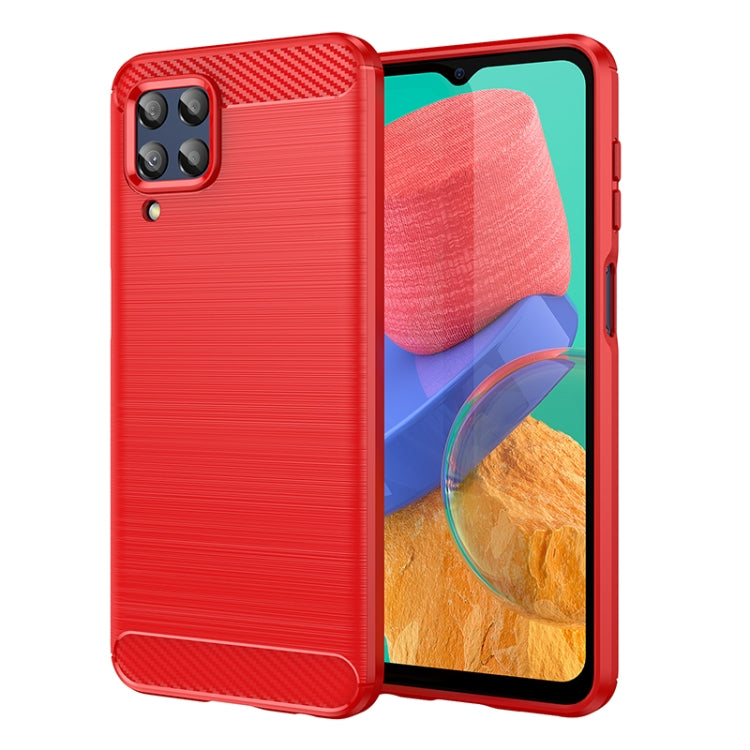 Brushed Texture Carbon Fiber TPU Phone Case, For Samsung Galaxy M33