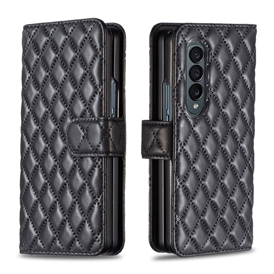 Diamond Lattice Wallet Leather Flip Phone Case, For Samsung Galaxy Z Fold4