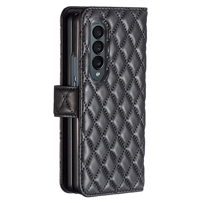 Diamond Lattice Wallet Leather Flip Phone Case, For Samsung Galaxy Z Fold4