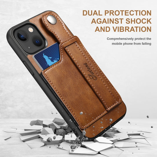 Suteni 215 Wrist Strap PU Phone Case, For iPhone 13 mini, For iPhone 13, For iPhone 13 Pro, For iPhone 13 Pro Max, For iPhone 12 mini, For iPhone 12, For iPhone 12 Pro, For iPhone 12 Pro Max, For iPhone 11, For iPhone 11 Pro, For iPhone 11 Pro Max     ...