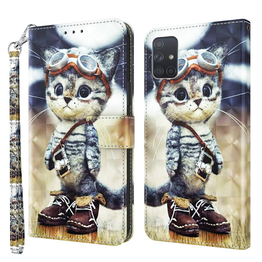 3D Painted Leather Phone Case, For Samsung Galaxy A03s 166mm, For Samsung Galaxy A10e / A20e, For Samsung Galaxy A12 5G, For Samsung Galaxy A21s, For Samsung Galaxy A22 5G, For Samsung Galaxy A30s / A50s / A50