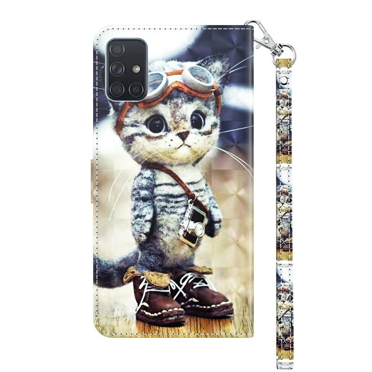 3D Painted Leather Phone Case, For Samsung Galaxy A03s 166mm, For Samsung Galaxy A10e / A20e, For Samsung Galaxy A12 5G, For Samsung Galaxy A21s, For Samsung Galaxy A22 5G, For Samsung Galaxy A30s / A50s / A50