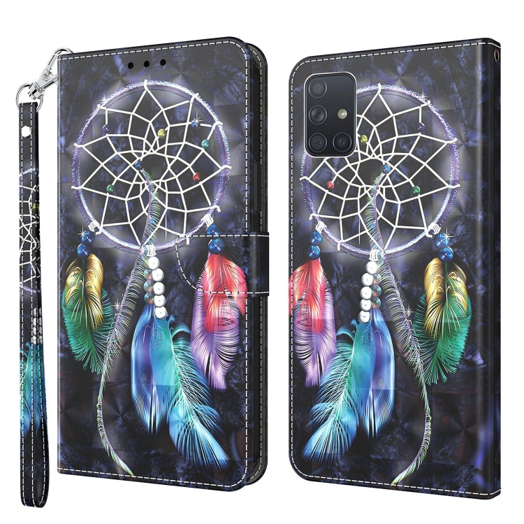 3D Painted Leather Phone Case, For Samsung Galaxy A03s 166mm, For Samsung Galaxy A10e / A20e, For Samsung Galaxy A12 5G, For Samsung Galaxy A21s, For Samsung Galaxy A22 5G, For Samsung Galaxy A30s / A50s / A50