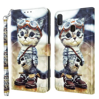 3D Painted Leather Phone Case, For Samsung Galaxy A03s 166mm, For Samsung Galaxy A10e / A20e, For Samsung Galaxy A12 5G, For Samsung Galaxy A21s, For Samsung Galaxy A22 5G, For Samsung Galaxy A30s / A50s / A50