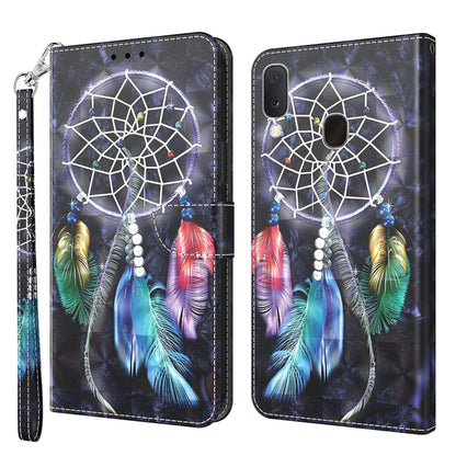 3D Painted Leather Phone Case, For Samsung Galaxy A03s 166mm, For Samsung Galaxy A10e / A20e, For Samsung Galaxy A12 5G, For Samsung Galaxy A21s, For Samsung Galaxy A22 5G, For Samsung Galaxy A30s / A50s / A50