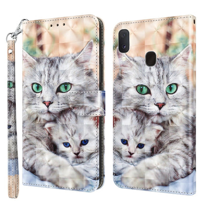 3D Painted Leather Phone Case, For Samsung Galaxy A03s 166mm, For Samsung Galaxy A10e / A20e, For Samsung Galaxy A12 5G, For Samsung Galaxy A21s, For Samsung Galaxy A22 5G, For Samsung Galaxy A30s / A50s / A50