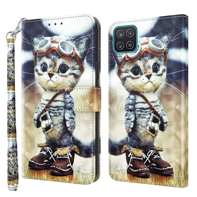 3D Painted Leather Phone Case, For Samsung Galaxy A03s 166mm, For Samsung Galaxy A10e / A20e, For Samsung Galaxy A12 5G, For Samsung Galaxy A21s, For Samsung Galaxy A22 5G, For Samsung Galaxy A30s / A50s / A50