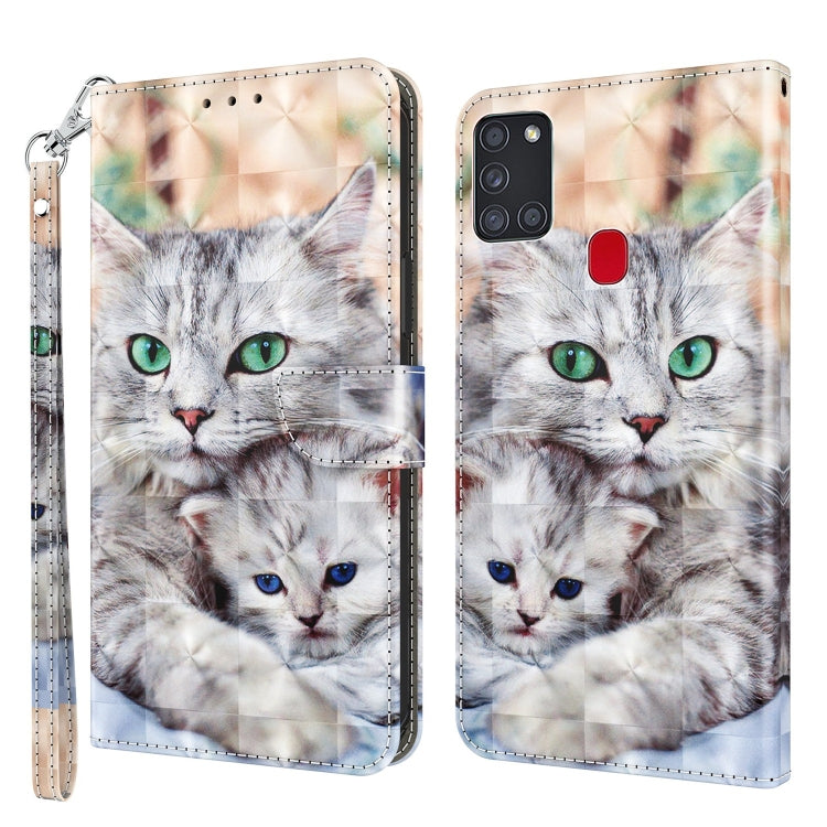 3D Painted Leather Phone Case, For Samsung Galaxy A03s 166mm, For Samsung Galaxy A10e / A20e, For Samsung Galaxy A12 5G, For Samsung Galaxy A21s, For Samsung Galaxy A22 5G, For Samsung Galaxy A30s / A50s / A50