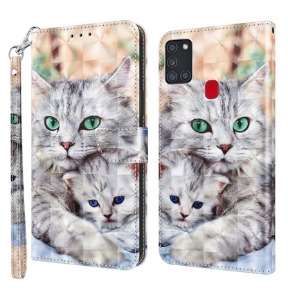 3D Painted Leather Phone Case, For Samsung Galaxy A03s 166mm, For Samsung Galaxy A10e / A20e, For Samsung Galaxy A12 5G, For Samsung Galaxy A21s, For Samsung Galaxy A22 5G, For Samsung Galaxy A30s / A50s / A50