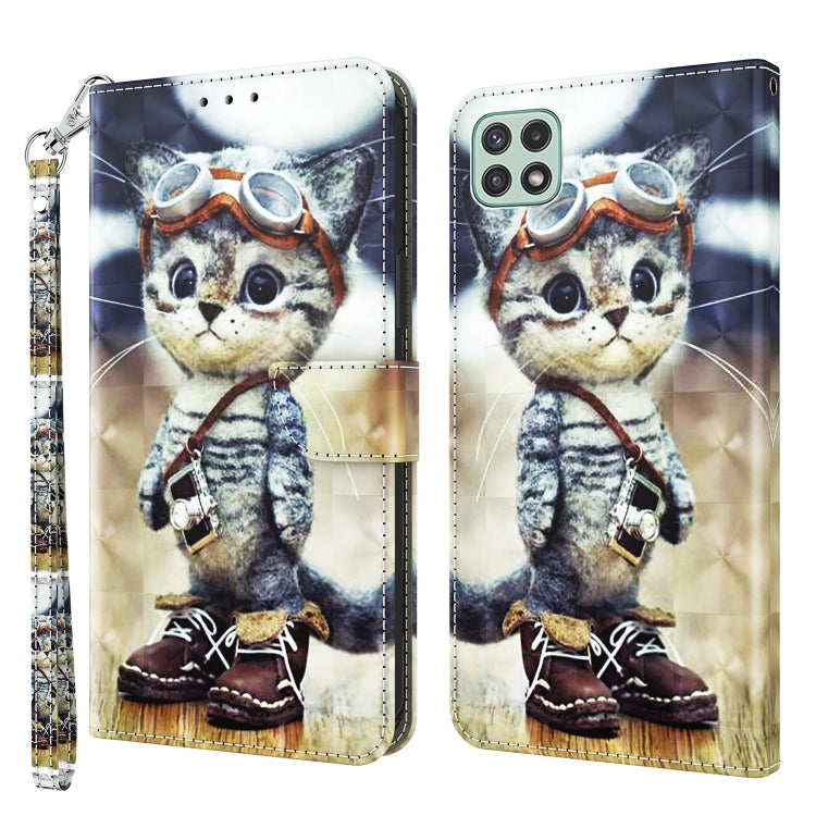 3D Painted Leather Phone Case, For Samsung Galaxy A03s 166mm, For Samsung Galaxy A10e / A20e, For Samsung Galaxy A12 5G, For Samsung Galaxy A21s, For Samsung Galaxy A22 5G, For Samsung Galaxy A30s / A50s / A50