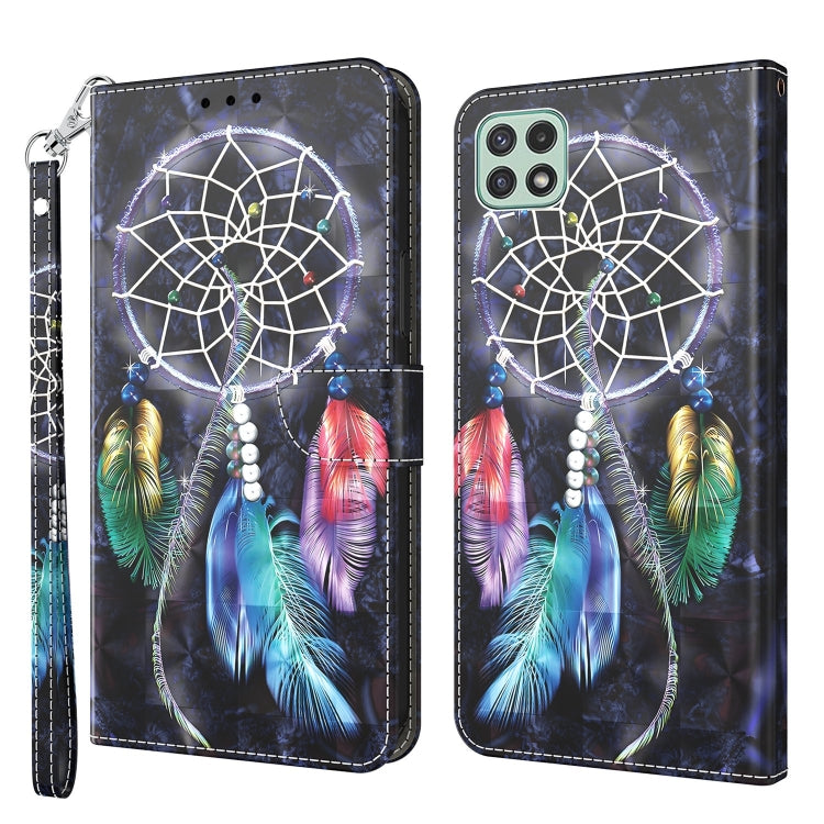 3D Painted Leather Phone Case, For Samsung Galaxy A03s 166mm, For Samsung Galaxy A10e / A20e, For Samsung Galaxy A12 5G, For Samsung Galaxy A21s, For Samsung Galaxy A22 5G, For Samsung Galaxy A30s / A50s / A50