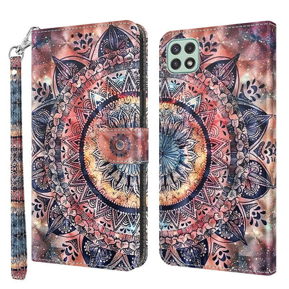 3D Painted Leather Phone Case, For Samsung Galaxy A03s 166mm, For Samsung Galaxy A10e / A20e, For Samsung Galaxy A12 5G, For Samsung Galaxy A21s, For Samsung Galaxy A22 5G, For Samsung Galaxy A30s / A50s / A50