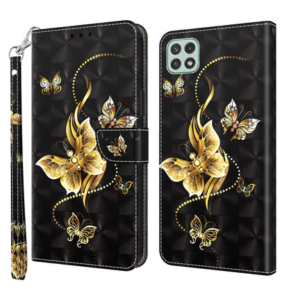 3D Painted Leather Phone Case, For Samsung Galaxy A03s 166mm, For Samsung Galaxy A10e / A20e, For Samsung Galaxy A12 5G, For Samsung Galaxy A21s, For Samsung Galaxy A22 5G, For Samsung Galaxy A30s / A50s / A50