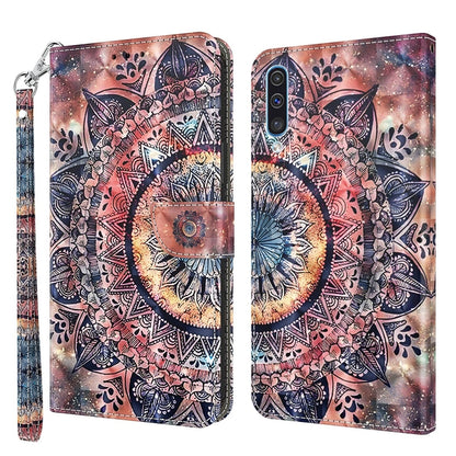 3D Painted Leather Phone Case, For Samsung Galaxy A03s 166mm, For Samsung Galaxy A10e / A20e, For Samsung Galaxy A12 5G, For Samsung Galaxy A21s, For Samsung Galaxy A22 5G, For Samsung Galaxy A30s / A50s / A50