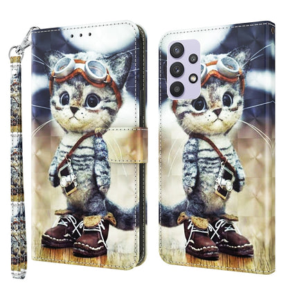 3D Painted Leather Phone Case, For Samsung Galaxy A32 5G, For Samsung Galaxy A51 4G, For Samsung Galaxy A71 4G, For Samsung Galaxy M33, For Samsung Galaxy M53, For Samsung Galaxy A13 5G / 4G