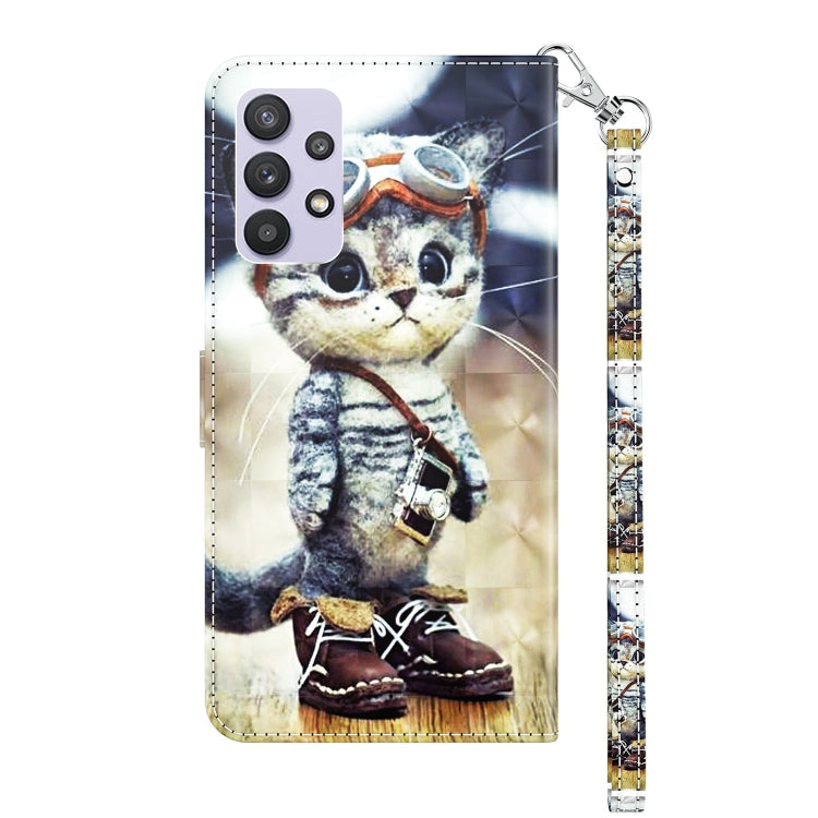 3D Painted Leather Phone Case, For Samsung Galaxy A32 5G, For Samsung Galaxy A51 4G, For Samsung Galaxy A71 4G, For Samsung Galaxy M33, For Samsung Galaxy M53, For Samsung Galaxy A13 5G / 4G