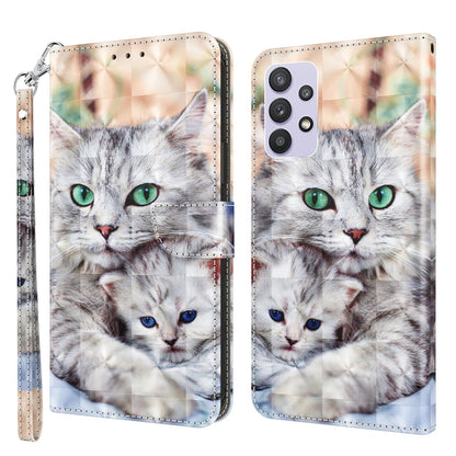 3D Painted Leather Phone Case, For Samsung Galaxy A32 5G, For Samsung Galaxy A51 4G, For Samsung Galaxy A71 4G, For Samsung Galaxy M33, For Samsung Galaxy M53, For Samsung Galaxy A13 5G / 4G