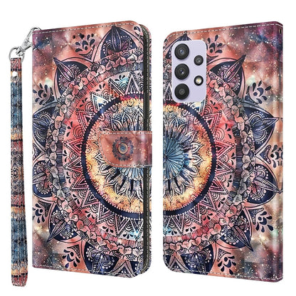 3D Painted Leather Phone Case, For Samsung Galaxy A32 5G, For Samsung Galaxy A51 4G, For Samsung Galaxy A71 4G, For Samsung Galaxy M33, For Samsung Galaxy M53, For Samsung Galaxy A13 5G / 4G