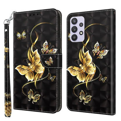 3D Painted Leather Phone Case, For Samsung Galaxy A32 5G, For Samsung Galaxy A51 4G, For Samsung Galaxy A71 4G, For Samsung Galaxy M33, For Samsung Galaxy M53, For Samsung Galaxy A13 5G / 4G