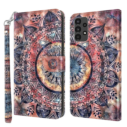 3D Painted Leather Phone Case, For Samsung Galaxy A32 5G, For Samsung Galaxy A51 4G, For Samsung Galaxy A71 4G, For Samsung Galaxy M33, For Samsung Galaxy M53, For Samsung Galaxy A13 5G / 4G