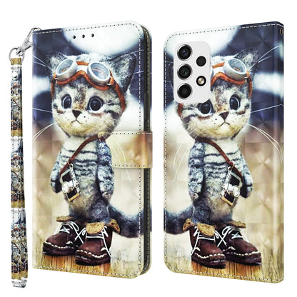 3D Painted Leather Phone Case, For Samsung Galaxy A33 5G, For Samsung Galaxy A52 5G / A52s, For Samsung Galaxy A53 5G, For Samsung Galaxy M13 4G / A23 / M23 5G, For Samsung Galaxy S20 FE, For Samsung Galaxy S21 FE 5G
