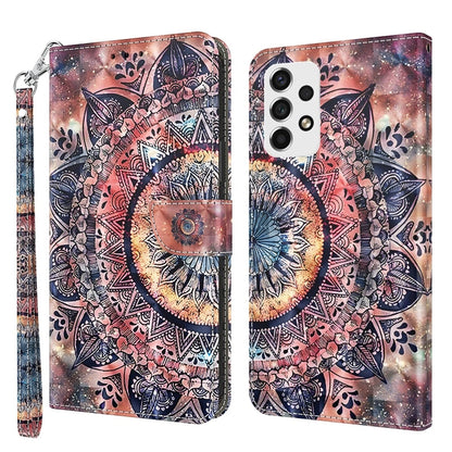 3D Painted Leather Phone Case, For Samsung Galaxy A33 5G, For Samsung Galaxy A52 5G / A52s, For Samsung Galaxy A53 5G, For Samsung Galaxy M13 4G / A23 / M23 5G, For Samsung Galaxy S20 FE, For Samsung Galaxy S21 FE 5G
