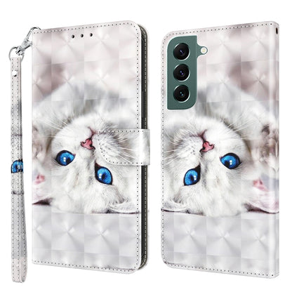 3D Painted Leather Phone Case, For Samsung Galaxy S22 5G, For Samsung Galaxy S22+ 5G, For Samsung Galaxy S22 Ultra 5G