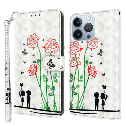 3D Painted Leather Phone Case, For iPhone 14, For iPhone 14 Plus, For iPhone 14 Pro, For iPhone 14 Pro Max, For iPhone 13 mini, For iPhone 13