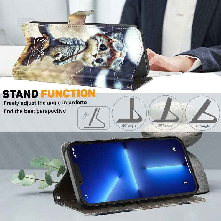 3D Painted Leather Phone Case, For iPhone 13 Pro, For iPhone 13 Pro Max, For iPhone 12 mini, For iPhone 12 / 12 Pro, For iPhone 12 Pro Max, For iPhone 11