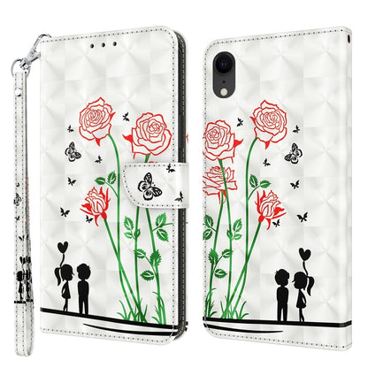 3D Painted Leather Phone Case, For iPhone SE 2022 / SE 2020 / 8 / 7, For iPhone XR, For iPhone 8 Plus / 7 Plus